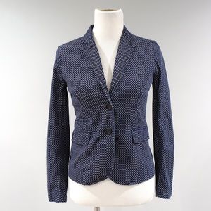 J Crew Schoolboy Blazer Womens Size 0 Denim Look
